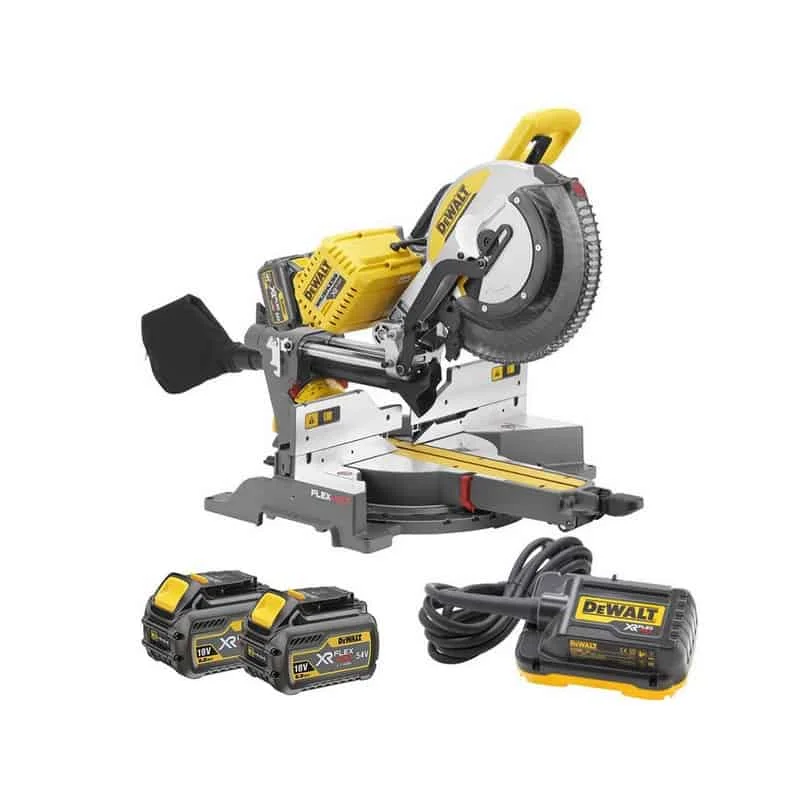 dewalt-scie-a-onglets-radiale-305mm-18-54v-flexvolt-6ah-dhs780t2-1.webp Scie à onglets radiale DEWALT 305mm 18/54V FLEXVOLT 6Ah – DHS780T2 – Image 1